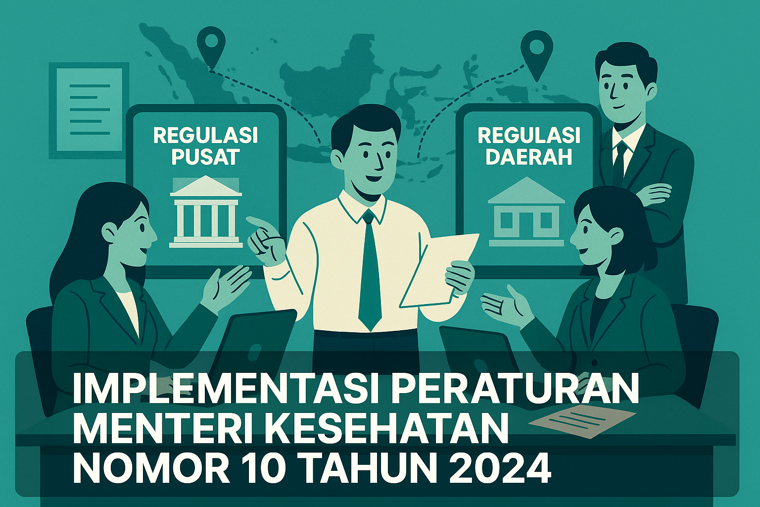 Ilustrasi koordinasi regulasi pusat dan daerah